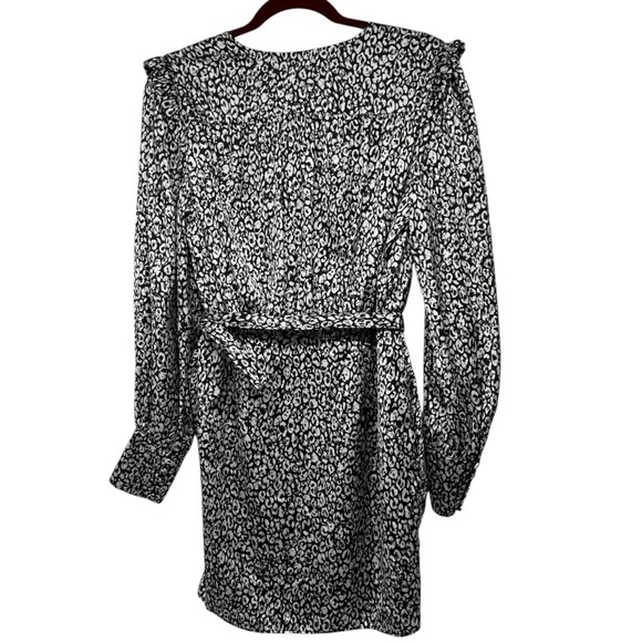 L’Academie Revolve Joyce Abstract Cheetah Long Sleeve Mini Dress Women’s Medium - Picture 7 of 10